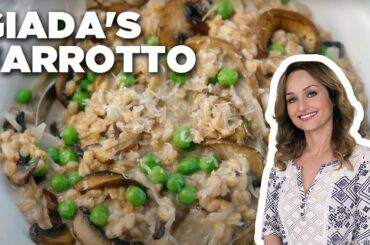 Giada De Laurentiis' Mushroom and Pea Farrotto | Giada in Italy | Food Network