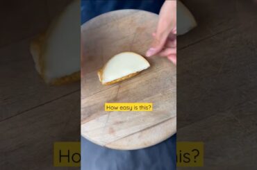 Easy Italian appetizer. crostino bread with cheese and mortadella. #food #bruschetta #viral