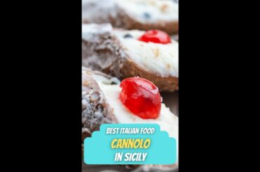 Must Try Italian Food: Sicilian Cannolo In Palermo #shorts