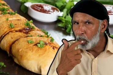 Tribal People Try Chicken Stromboli : An Italian Food
