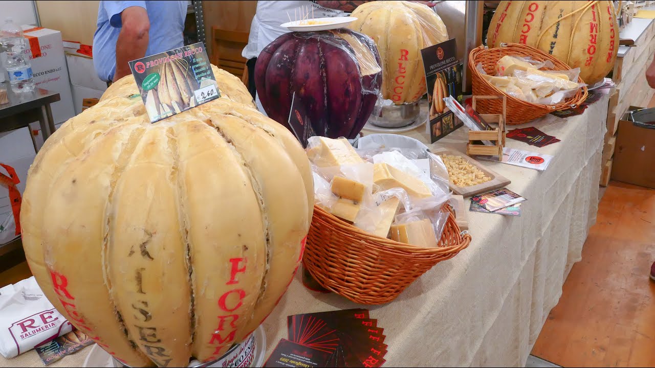 Best Food in Italy at Food Taste Festival. Huge Hams, and Beef, Tons of Cheese, Amazing World Food Best Food in Italy at Food Taste Festival. Huge Hams, and Beef, Tons of Cheese, Amazing World Food