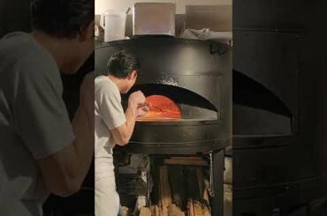 Pizza being made at Pizza Studio Tamaki in Tokyo