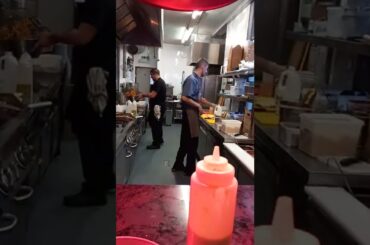 Amazing Italian food cooked by a happy chef.