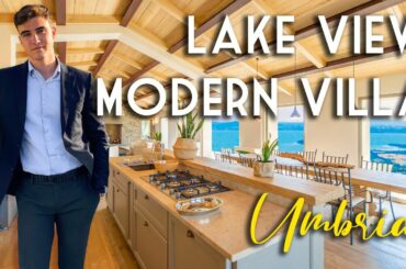 LUXURY MODERN VILLA WITH STUNNING VIEWS OF TRASIMENO LAKE FOR SALE, UMBRIA | ROMOLINI