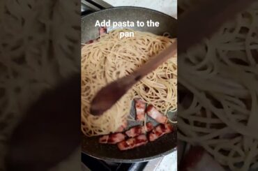 Pasta Carbonara! #pasta #carbonara #cook #kitchen #cooking #italy #italian #chef #homemade #recipe