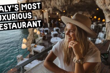 OUR MOST EXPENSIVE ANNIVERSARY DINNER AT ITALY'S MOST LUXURIOUS CAVE RESTAURANT (Grotta Palazzese)