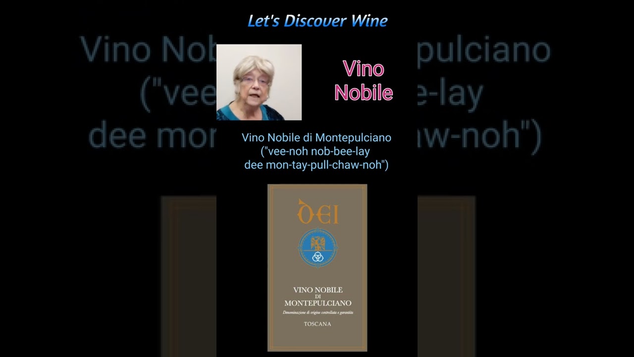 Vino Nobile di Montepulciano Wine (103b) @Let's Discover Wine #wine #shorts #winetasting Vino Nobile di Montepulciano Wine (103b) @Let's Discover Wine #wine #shorts #winetasting