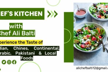 Italian Food By Chef Ali Balti