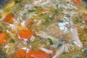Simple Homemade Chicken Soup #italiancooking#italianamericanrecipe#comfortfood !