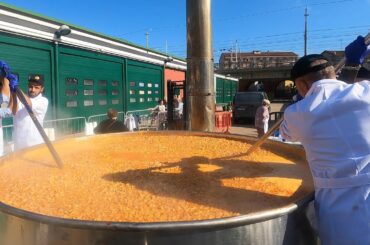Italy Street Food Fair. Two Tonnes of Soup and Much More Food