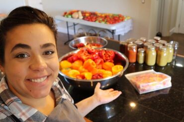 Starting on Postpartum Freezer Meals with Locally Grown Produce!