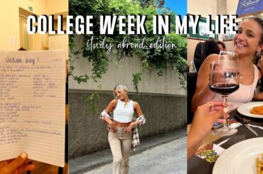 WEEK IN MY LIFE AS A STUDY ABROAD STUDENT || school days, easy meals, prep for trips Florence, Italy