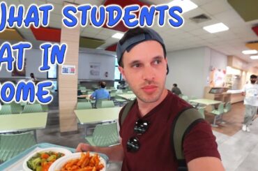 I Sneaked Into Rome's Cheapest Student Restaurant || Sapienza University Food Review