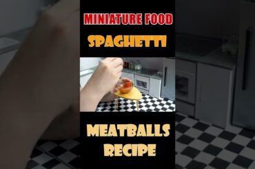 Miniature Food   Spaghetti and Meatballs Recipe    MINI REAL FOOD COOKING Ep4