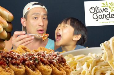 OLIVE GARDEN Mukbang! Eating the Tour of Italy