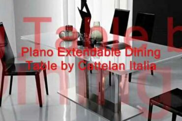 Modern Glass Top Extension Dining Tables,Modern Italian Dining Tables,Designer.