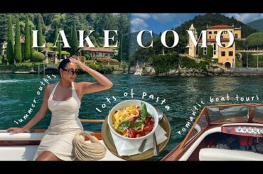 LAKE COMO TRAVEL VLOG | Best food, he proposed, romantic boat tours, Italian summer | NOORIE ANA