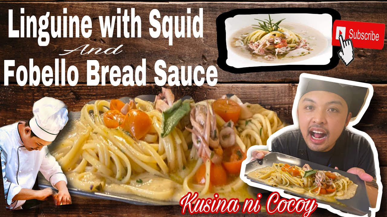 Linguine with Squid and Fobello bread sauce – ITALIAN CUISINE RECIPE Linguine with Squid and Fobello bread sauce - ITALIAN CUISINE RECIPE