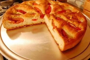 Focaccia Bread with Tomatoes - Italian Recipe by Rossella Rago - Cooking with Nonna
