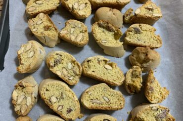 Used to get Costco Cantucci Toscani IGP but they’re out! Had to make them from scratch me stesso!