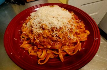 Made Blognese sauce as per the traditional recipe.