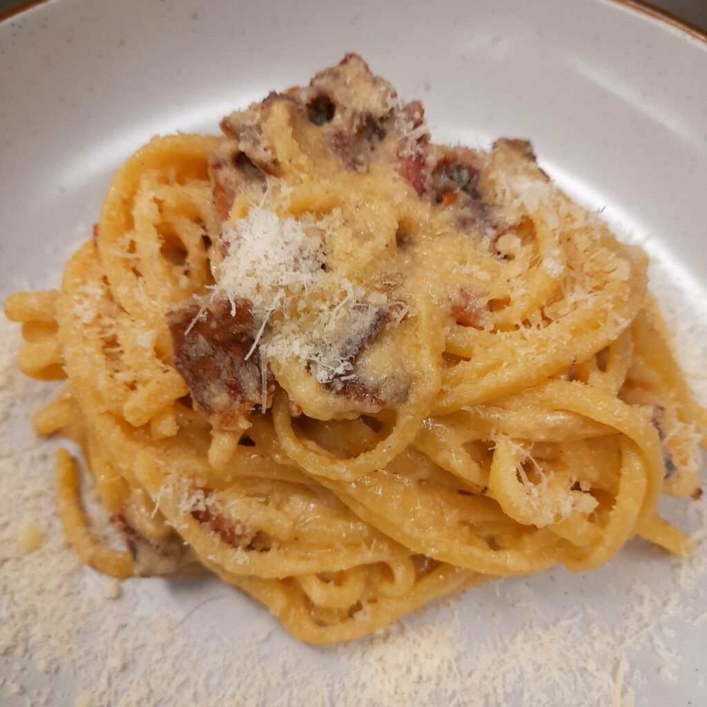 My first attempt at Cabonara at my restaurant