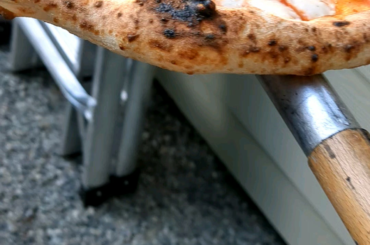 Nothing like making pizza in your backyard.