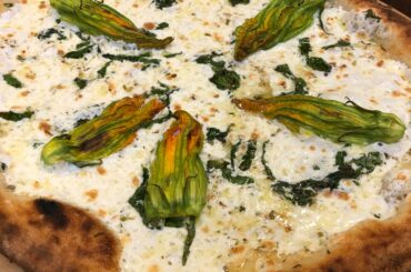 Zucchini Blossom Pizza