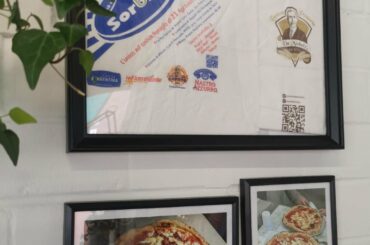 My shrine to the greats. Pocketed napkins from Sorbillo and Da Michele, along with photos of the pizzas we got to eat.