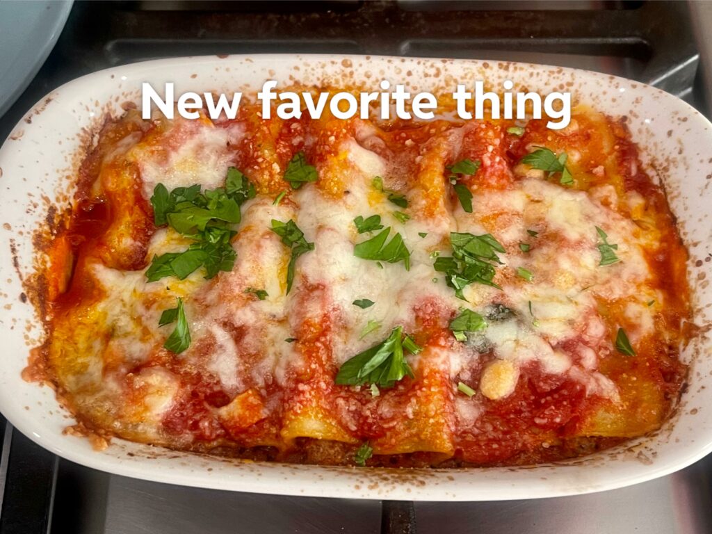 Tried my hand at Cannelloni