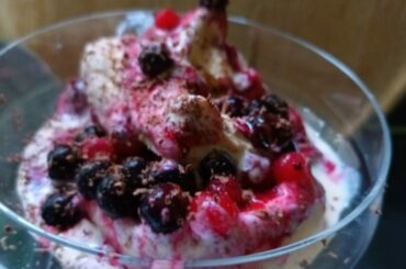 fruit and cinnamon semifreddo