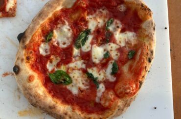 Pizzas are looking better! Finally starting to get some air into my crust… still some work to do but getting there. Recipe in comments.