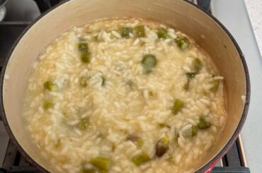 Asparagus risotto