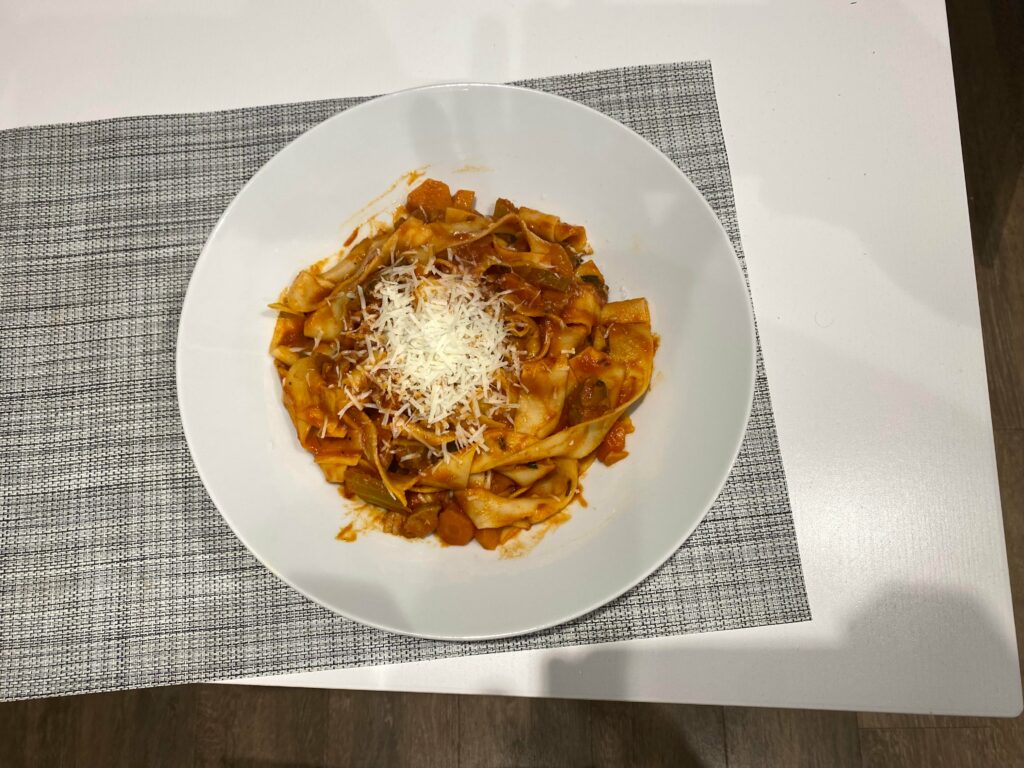 Papardelle al ragù di coppa di maiale