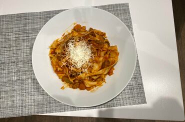 Papardelle al ragù di coppa di maiale