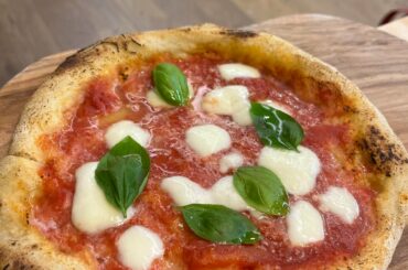 Homemade Pizza Napoletana with home oven