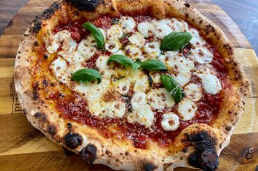 Pizza Margherita - Dough was a 72 hour poolish