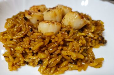 Scallop Saffron Rissoto