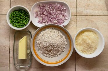 Saffron Risotto With Peas