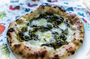 Broccoli rabe neapolitan pizza with my portable oven