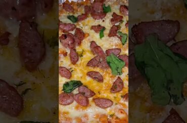 3 Cheese Baked Pasta Topped with Sweet Italian Sausage..