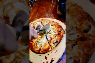 Pizza day at the cabin #shorts #cooking #pizza #pizzarecipe #food #foodie #foodlover #logcabin