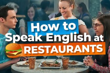 English for at the RESTAURANT | Fluent English Vocabulary with TV Series