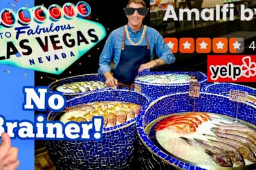 Best New Las Vegas Restaurants: Amalfi by Bobby Flay @ Caesars Palace | Italian Seafood & Steak Vlog