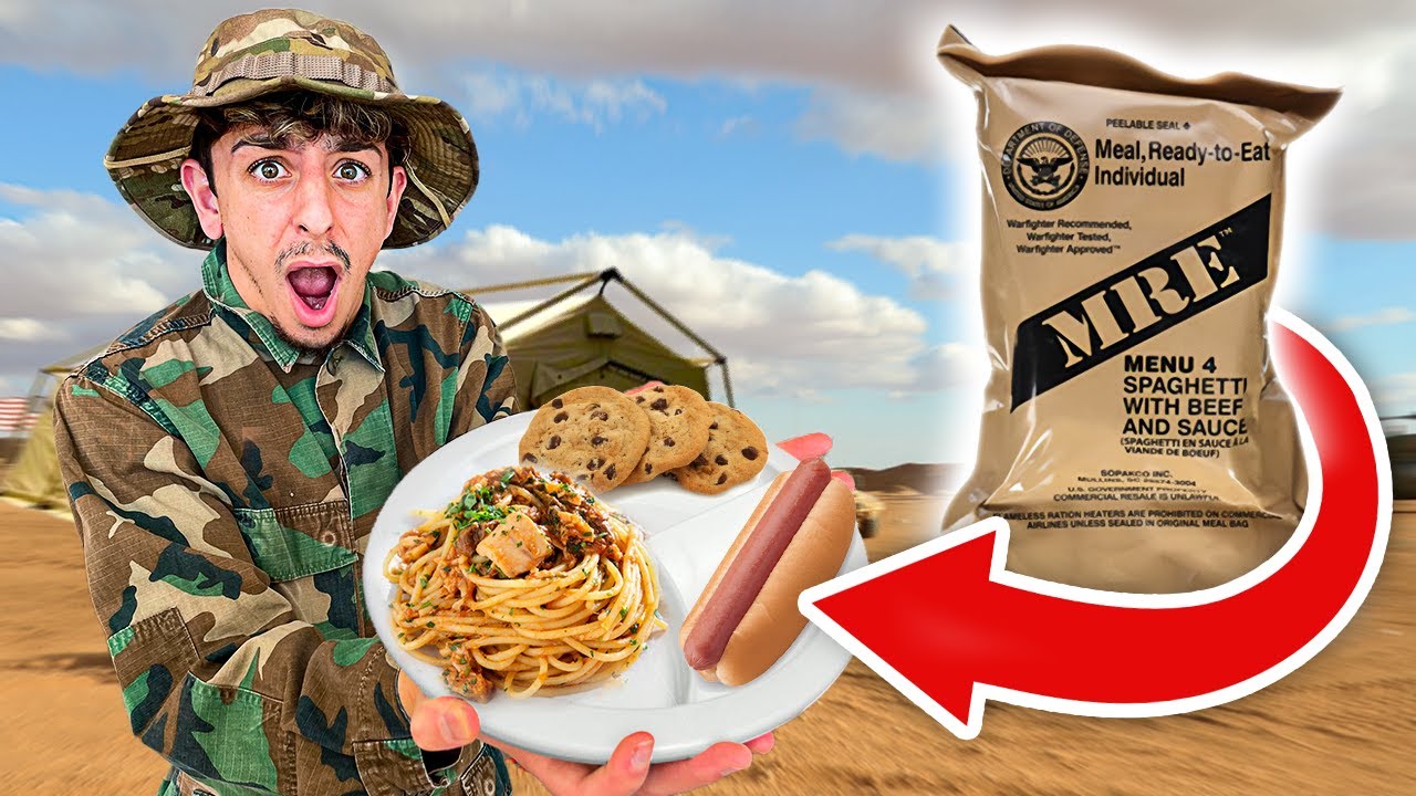 Eating ONLY Military Food for 24 HOURS!! **shocking** Eating ONLY Military Food for 24 HOURS!! **shocking**
