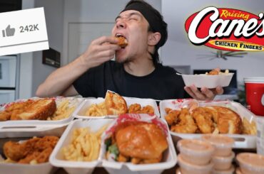 Raising Cane's Full Menu Challenge!! (All 5 Combo Meals)
