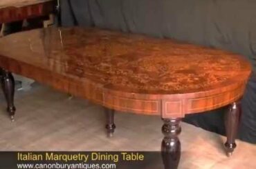 Italian Marquetry Dining Table
