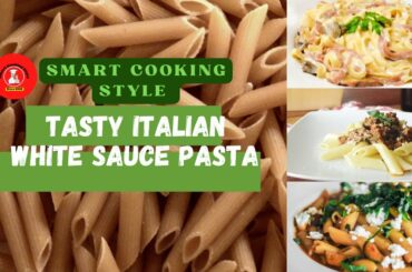 Tasty Italian white sauce pasta: Smart Cooking Style || #shorts
