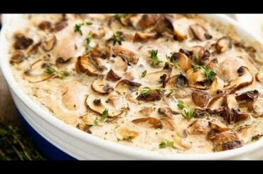 CREAMY CHICKEN MUSHROOMS ITALIAN SPECIAL RECIPE TIPS COOKING HEALTHY CHEF HEALBE FATLOSS MEAL YUMMY