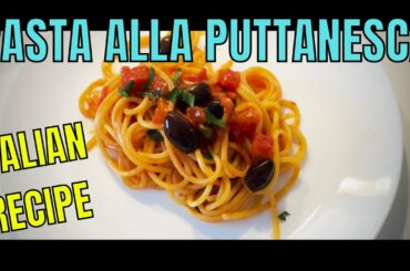 Italian cooking -  Pasta alla Puttanesca